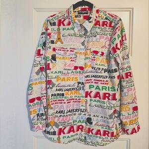 Karl Langerfeld Paris Long Sleeve Women's Shirt sz small